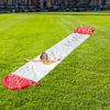  Inflatable Bowling Water Slides Set, Portable Folding Surfboard Lawn Creative Summer Water Toy for Outdoor Garden