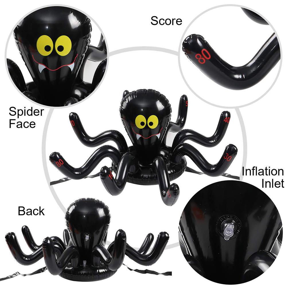 Halloween home supplies festival celebration props decor Inflatable Spider Ring Toss Game Toys for Holiday Party Decorations