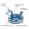 Winter outdoor game Custom PVC High Quality Wolf Inflatable Float Snow Tube For Manufacturer 