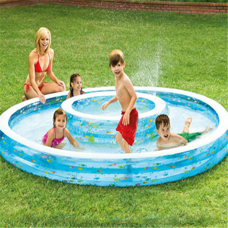 Inflatable Wishing Well Pool Children's Above Pool Paddling Pool Wish Fountain 
