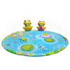 Children's Sprinkler Mat 3D Frog Shaped Water Spray Pad Toy Game Cushion for Outdoor Lawn Garden