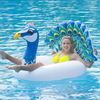 Inflatable Pool Floats Giant Peacock Swim Pool Float Pool Ring Float Inflatable Peacock Raft Tube