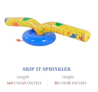 PVC Inflatable Sprinkler Skip Jump Water Fun for Kids Water Spray Toy for Wholesale