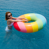 IN STOCK Rainbow Trip Inflatable Swimming Ring New Starry Eyed Pool Floating Water Party Toy