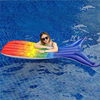 Summer Outdoor Water Play Equipment Mattress Lounge Inflatable Mermaid Tail Pool Float