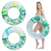 Inflatable Pool Floats with Glitters 32.5" swim ring for Swimming Pool Kids Adults Beach Outdoor Party Supplies