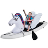 Stand Up Floats Inflatable Toy Unicorn and seat Easily attaches to Any SUP Paddle Board with Removable Universal Harness, White, Large