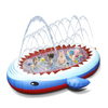 Inflatable Kiddie Pool Sprinkler 67 inch Shark Sprinkler Pool Water Toys for Kids Outdoor Splash Pad Swimming Pool