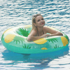 Pineapple Print Tube 104CM Giant Swimming Ring Inflatable Pool Float Outdoor Summer Water Party Toys Air Mattress