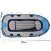 PVC inflatable customized outside 262x130cm within 183x68cm inflatable four-person fishing rowing boat