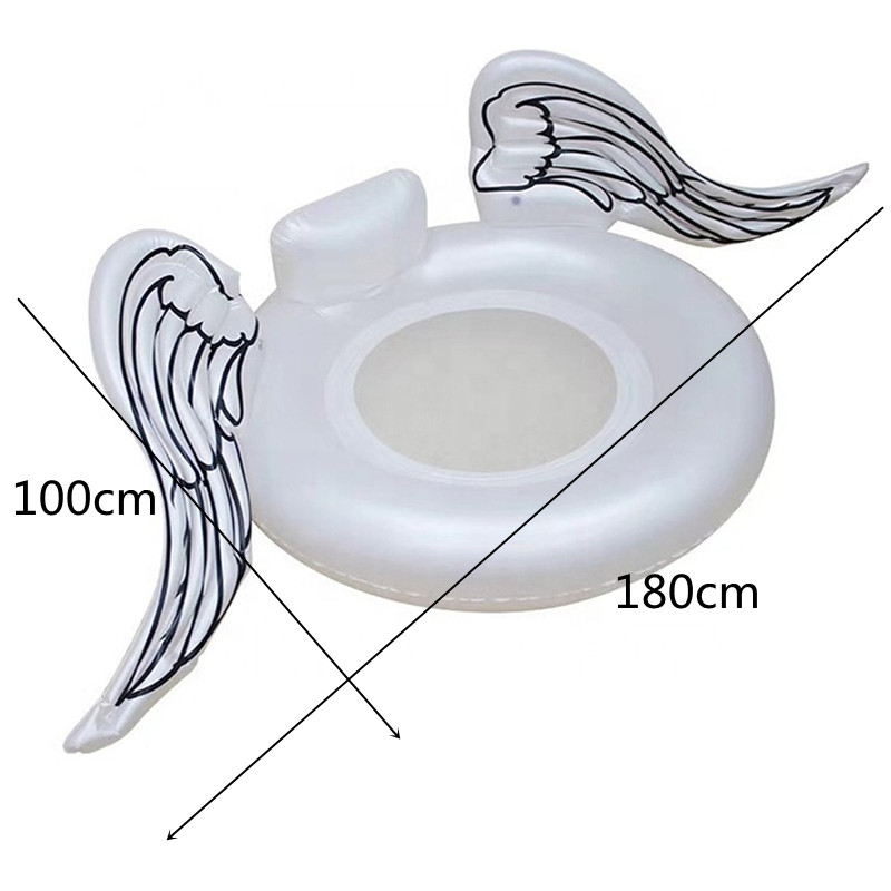 Adults Thickened Floating Row Large Angel Wings Floating Bed Children Inflatable Swimming Ring Toys
