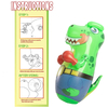 Inflatable T-Rex Dinosaur Bopper 47 Inches Kids Punching Bag with Bounce-Back Action Inflatable Punching Bag