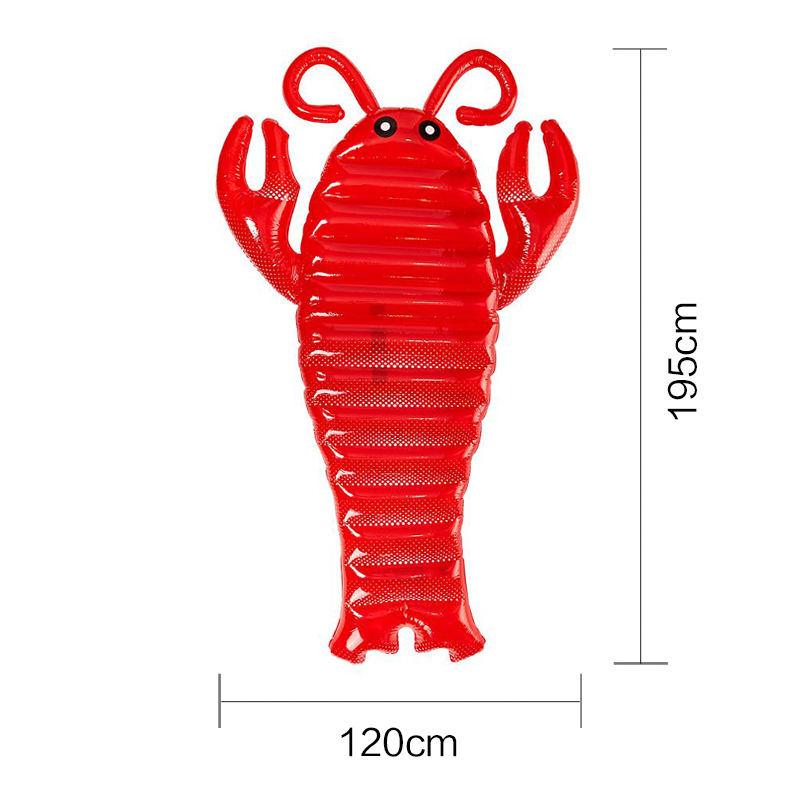 Summer Outdoor Water Play PVC Equipment Mattress Lounge Inflatable Lobster Pool Float
