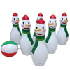 Inflatable Christmas Party Snowman Bowling Set Toys for Kids