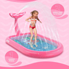 3-in-1 Inflatable Sprinkler Pool Mermaid Design Splash Pad Kiddie Pool Outdoor Water Toys for Kids