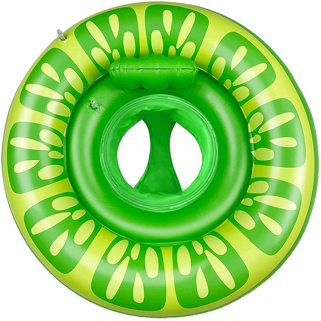 Baby Swimming Ring Pool Float with Safety Seat Lemon Baby Swim Ring for Infant Kids