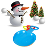 Outdoor Winter Kids Snow Sand Scoop Shovel Toy Plastic Children Play Snow Fighting Tools Random Color