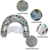 New design Pool Floats Lounge for Adults with Cup Holder and Handle leopard print with glitter Inflatable Pool Float Chair